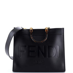 Fendi Medium Sunshine Shopper Tote Leather